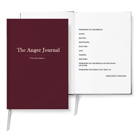 Anger Management Hardcover Spiral Paper-Based Notebook - Write It, Rip Pages, Release It, Guided Prompts for Emotional Relief, Journals for Writing, Office Stationery Supplies, The Anger Journal