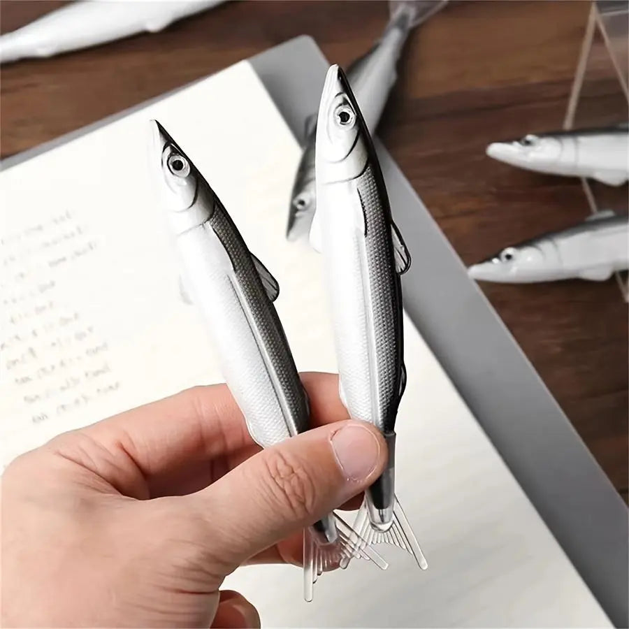 Fish Shaped Ballpoint Pen, 3 Counts Cute Ocean Fish Ballpoint Pen, Aesthetic Pens, Creative Salty Fish Simulation Pen for Students and Adults, Stationery Supplies, Special Pen, Writing Pen, Specialty Pen