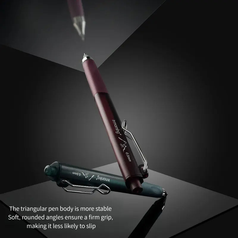 3 Dark Tones Low Center Gravity Retractable Gel Pens - Soft Sleeves, Callus-Preventing Soft Grip, Smooth Smudge-Proof Quick-Dry Ink, Large Capacity Office Stationery Writing Tool, College Student Pen for Office Use