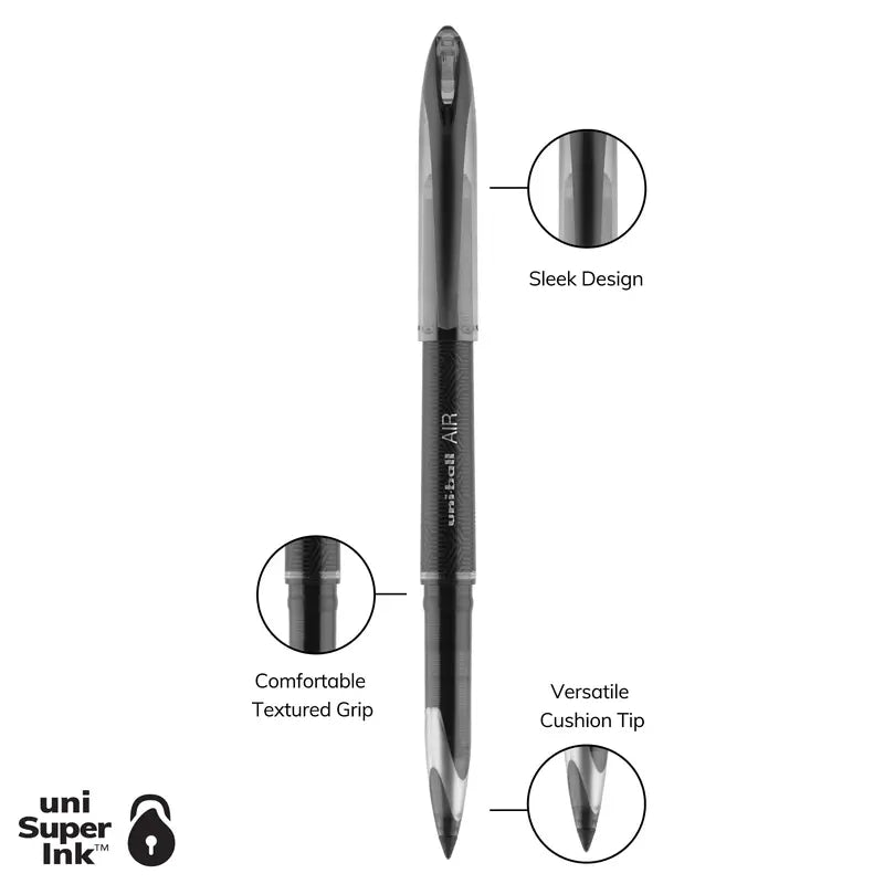 uniball™ AIR Porous Point Rollerball Pens - Adaptable Grip, Variable Width, All Seasons Office Writing Tool
