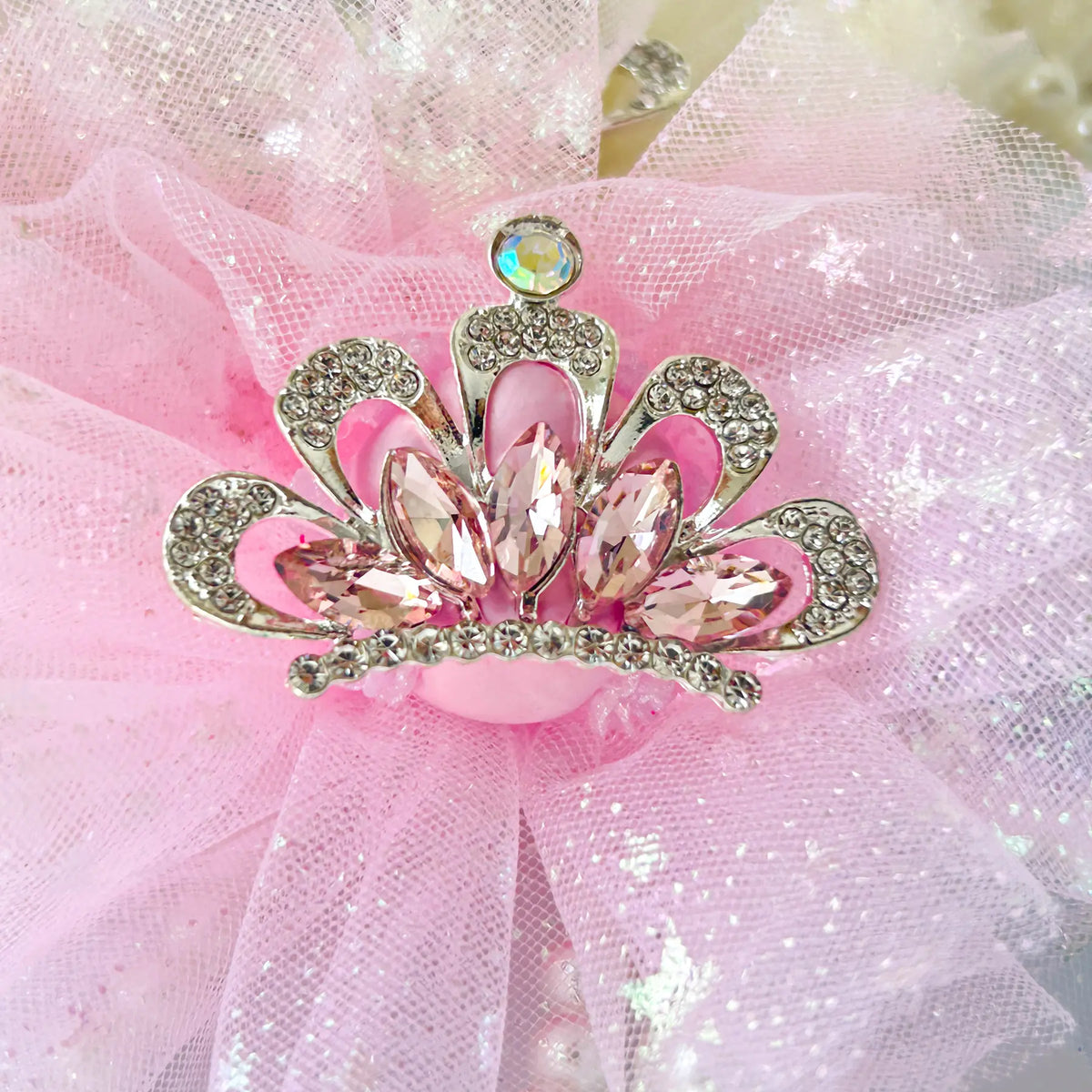 1pcs Innovative Crown Pearl Mesh DIY Jewelry, Perfect Gift for Girly Keychain, Handmade Phone Chains, Keychains, Pen Charms, Indoor Decor, Car Accessories