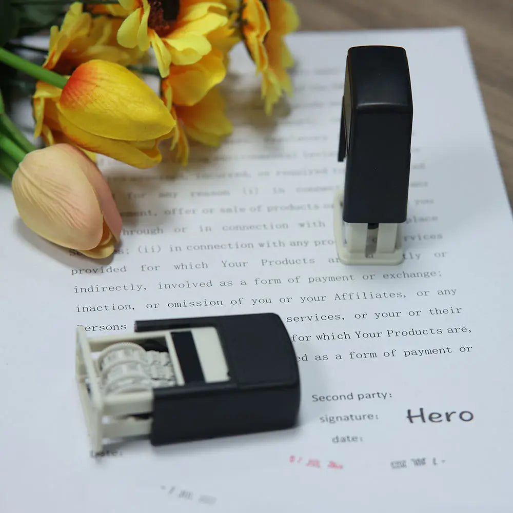 Adjustable Date Stamp for Journals & Gifts, Custom Stamp, Perfect for Personalized Items, No Ink Included, Ideal for Creative Uses