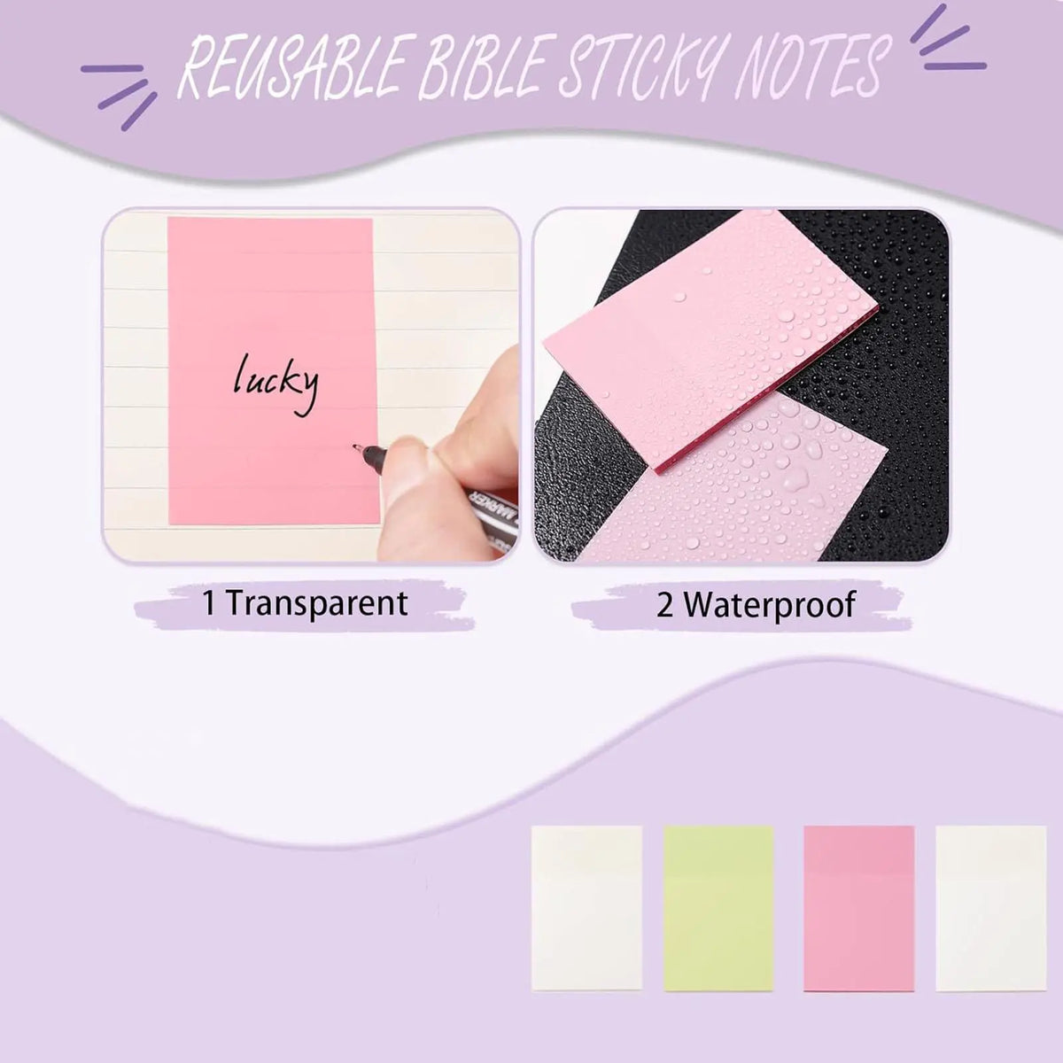 Bible Journaling Kit, Bible Study Supplies Set, Including Bible Highlighters & Bible Tabs Set & Smooth Bible Pens & Pads Sticky Notes, School Supplies, Writing Supplies, Writing Materials