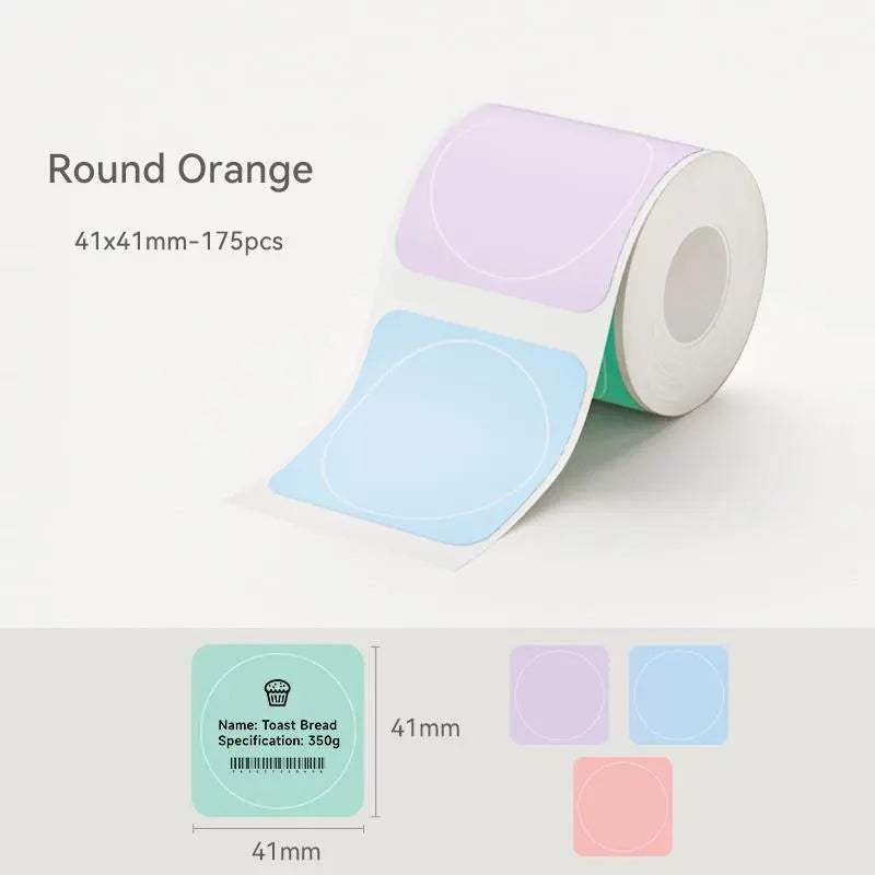 NIIMBOT BPA-Free Degradable Peel-Stick Transparent Thermal Paper Labels for B-Series (b21/b3s) Printers - Direct Print, Leave No Trace Adhesive for Small Businesses, Mason Jar Use