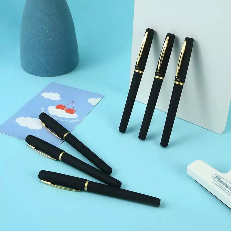 0.5mm Black Gel pen for Business Signature,School accessories,Business office,School student,Stationery supplies,office Supplies,Gift for Students& Adults Style Accents Functional Suitable Design