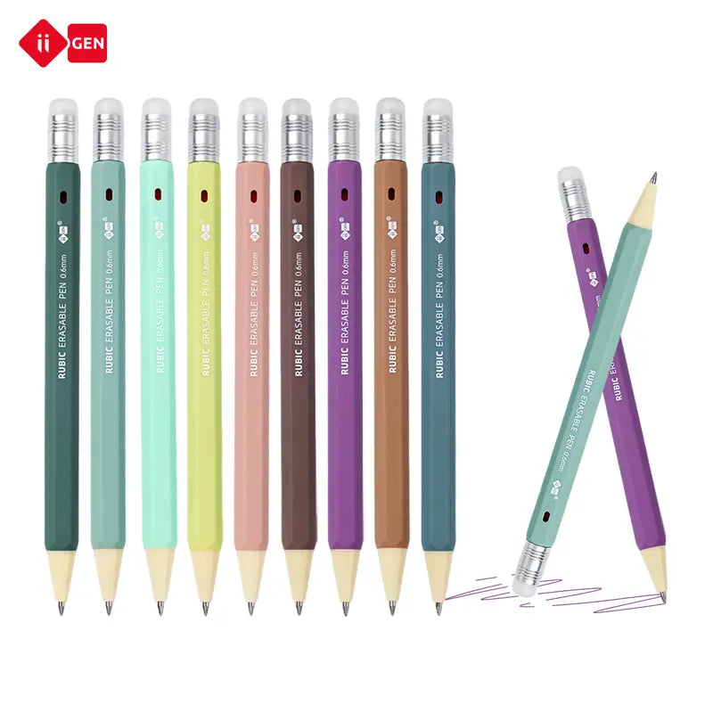 iiGEN RUBIC 36-Color Erasable Gel Pens Set - 0.6mm Retractable Pens, Smooth Writing, Heat-Sensitive Erasable Ink, Colorful Pens for Journaling, Drawing & Planning