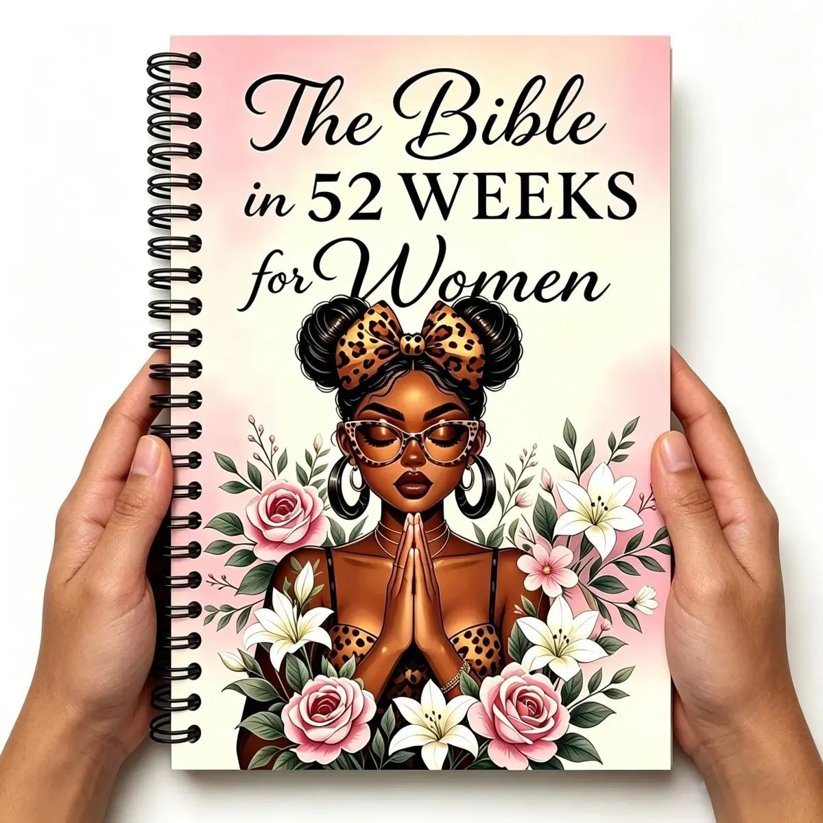 The Bible in 52 Weeks for Women, 52-Week Spiral Binding Bible Study Guide, Spiritual Growth Inspirational Devotional Book, Includes Prayer and Reflection Pages, Structured Plan, Workbook