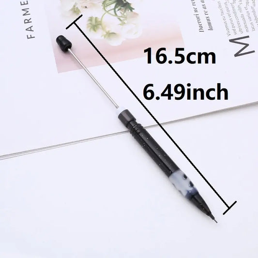 8-Pack DIY Beaded Pencils with Ink, Creative Holiday Stationery, School Supplies, Fashion Writing Office Essentials, Stationery Writing Tools